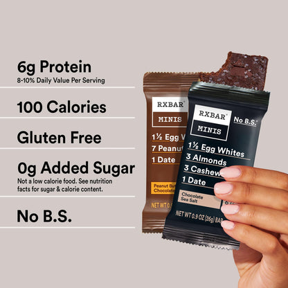 RXBAR Minis Protein Bars Variety Pack 8 Count