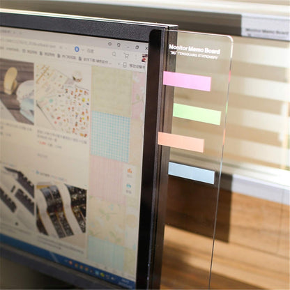 MINSA Acrylic Monitor Side Panels with Sticky Boards – Transparent