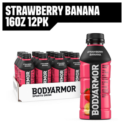 BODYARMOR Sports Drink Strawberry Banana 16oz – 12 Pack