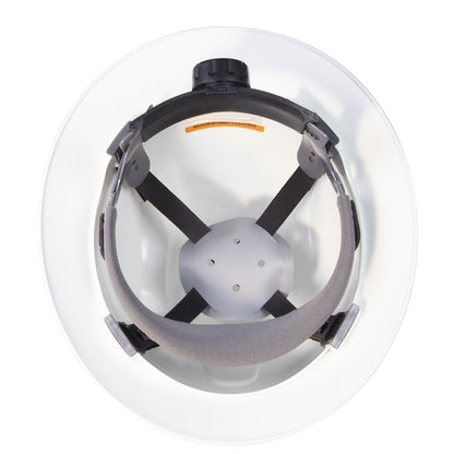 JORESTECH Full Brim Safety Hard Hat with Ratchet Suspension – White