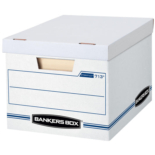 Bankers Box 12-Pack File Storage Boxes with Lids – Letter/Legal