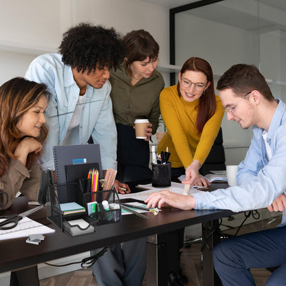 SYMDROMIA 13-in-1 Black Desk Organizer Set