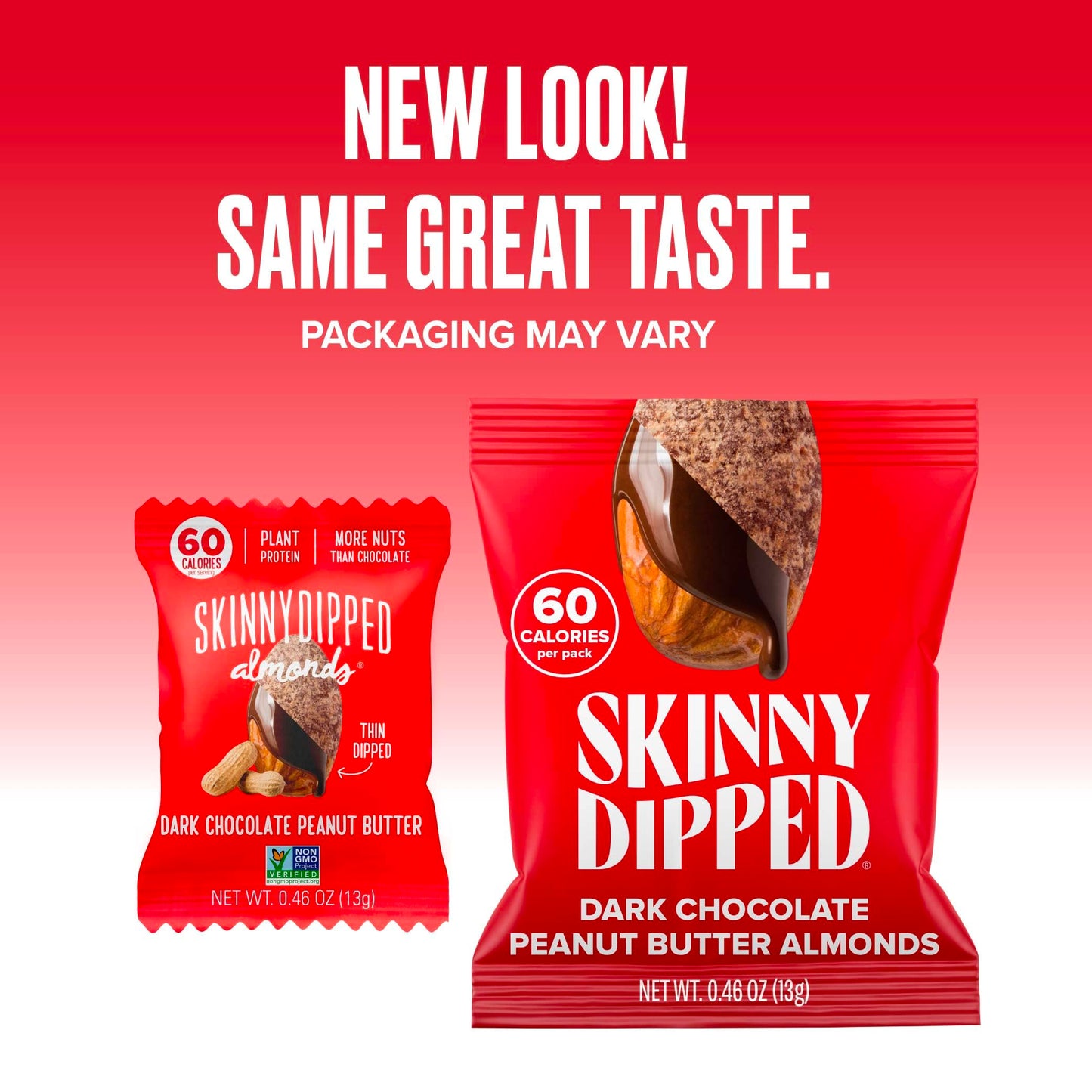 SkinnyDipped Dark Chocolate Peanut Butter Almonds 24 Pack