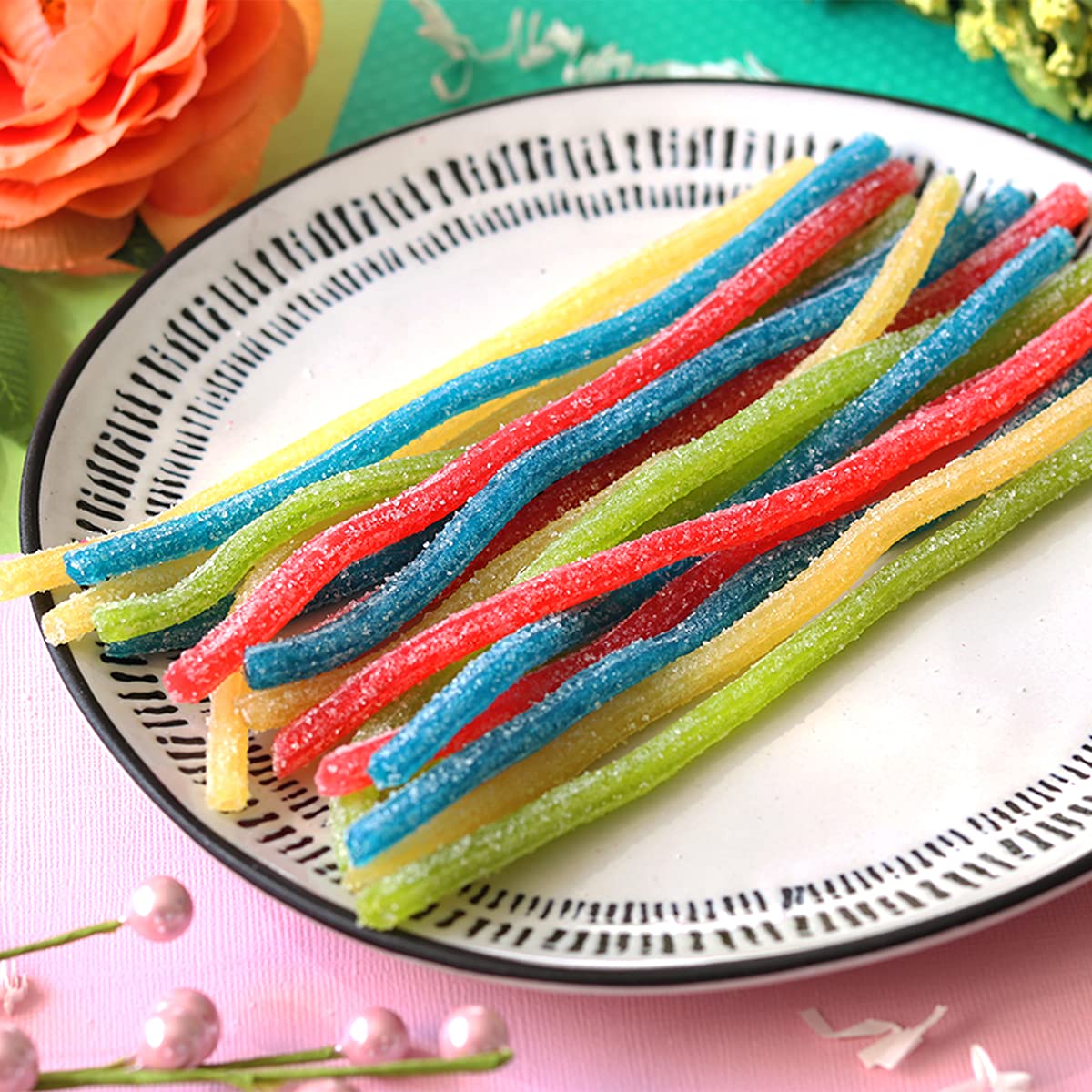 Sour Punch Rainbow Sour Straws 24 Pack – 2oz Each