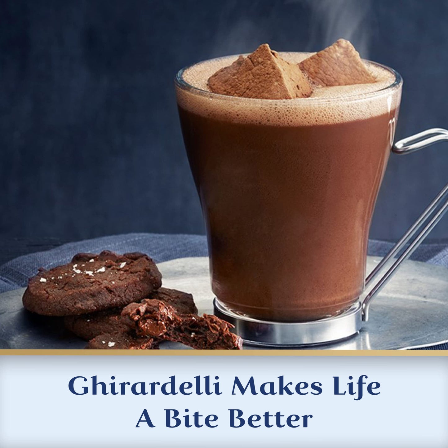 Ghirardelli Double Chocolate Hot Cocoa Packets, 10 Pack
