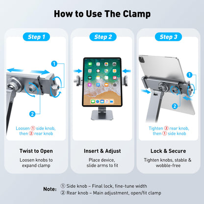 AboveTEK Magnetic 2-in-1 Phone & iPad Stand – Aluminum