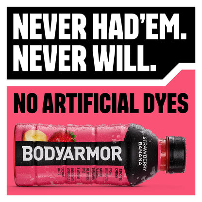 BODYARMOR Sports Drink Strawberry Banana 16oz – 12 Pack
