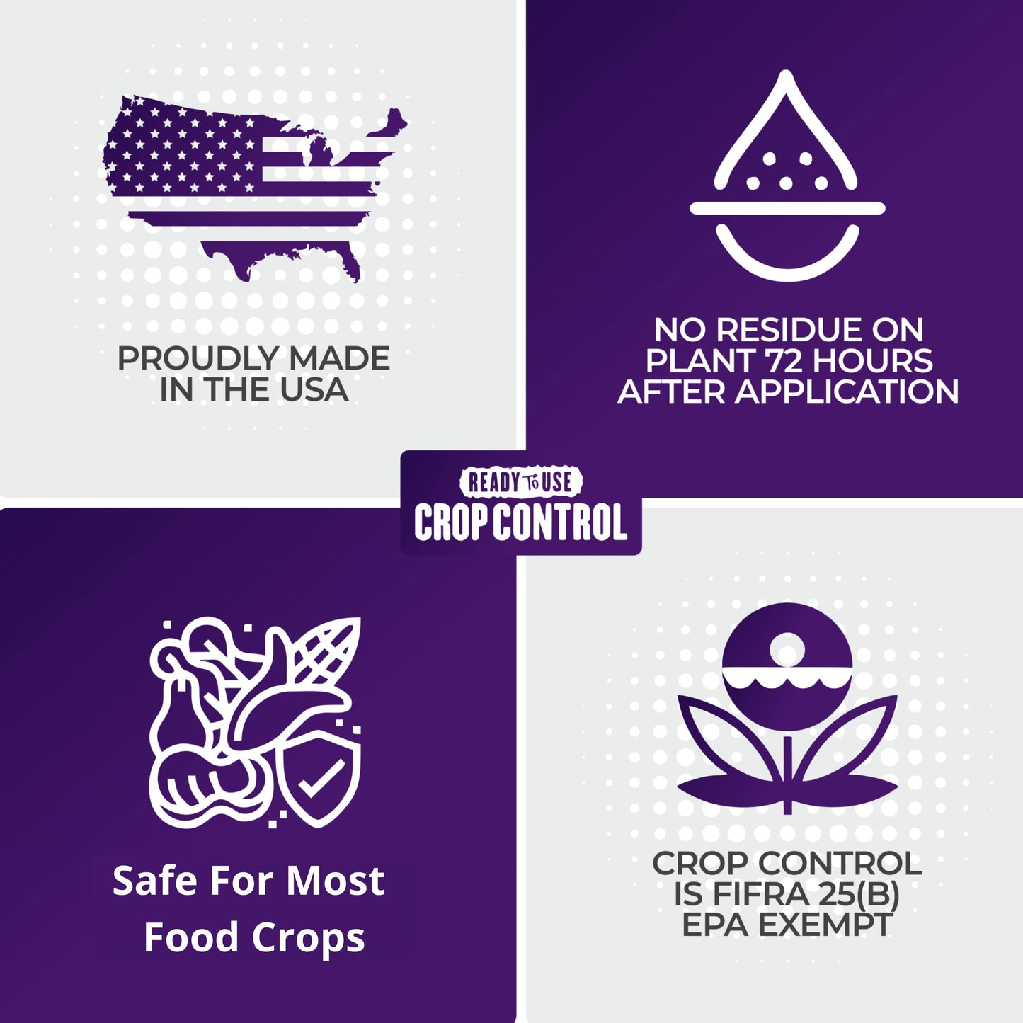 Natural Pesticide & Fungicide Spray, 32 oz – Controls Mites, Mildew & Mold