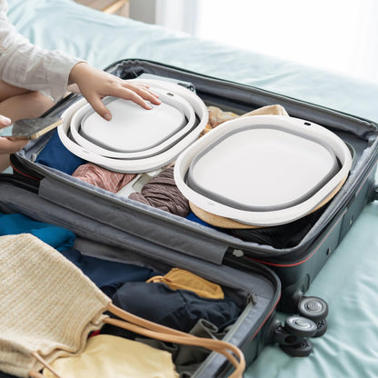 Goaste Collapsible Wash Basin, 3 Pack, Grey