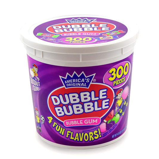 Tootsie Roll Dubble Bubble Gum Tub 300 Count