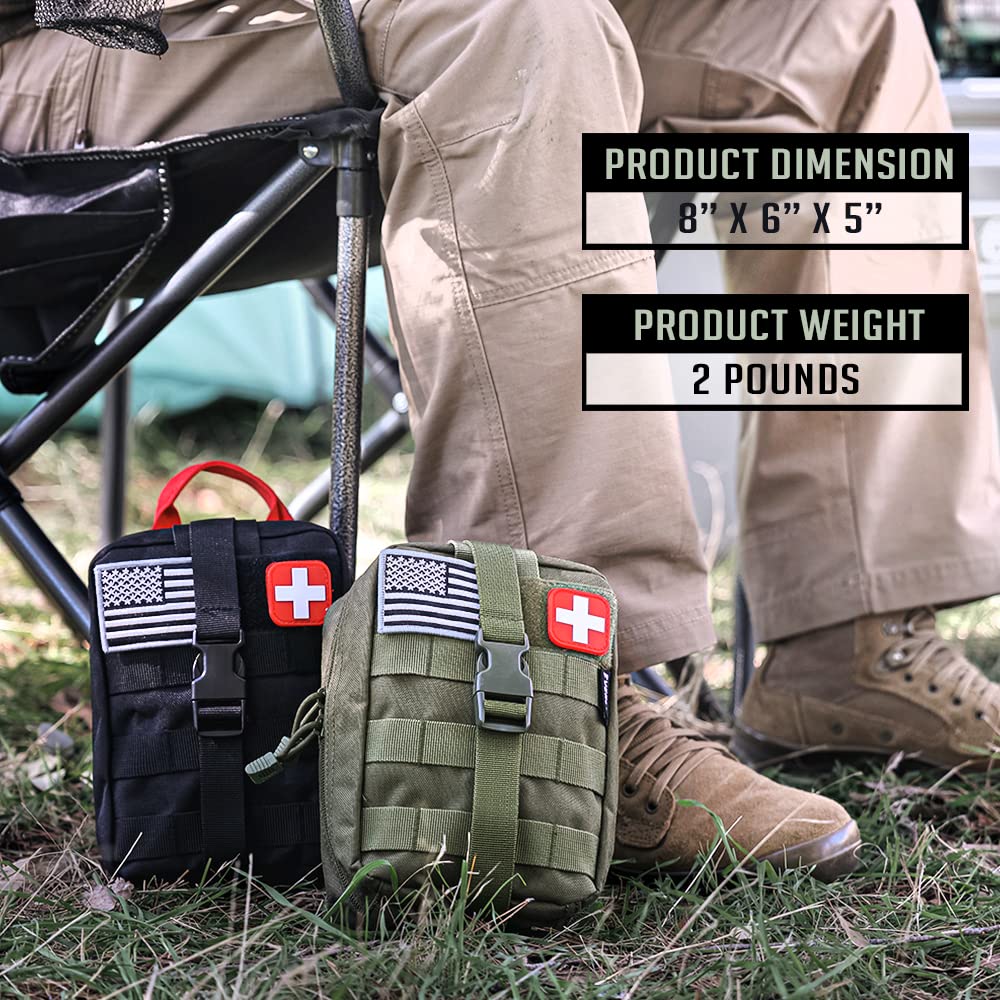 EVERLIT 250-Piece Survival First Aid Kit – OD Green