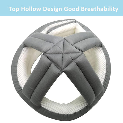 Adjustable Elderly Safety Helmet for Fall Protection – Gray Mesh