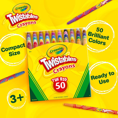 Crayola Mini Twistables Crayons – 50 Count