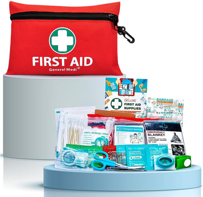 General Medi Mini 110-Piece First Aid Kit – Red