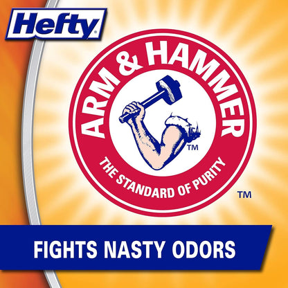 Hefty 4 Gallon Lavender Vanilla Trash Bags, 26 Count