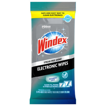 Electronic Screen Wipes, 25 Count – Pre-Moistened & Resealable Pack