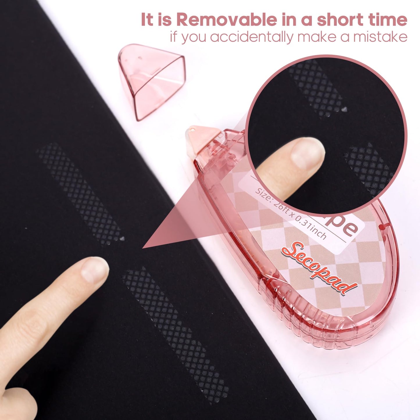 Double-Sided Scrapbook Tape Rollers – 4 Pack