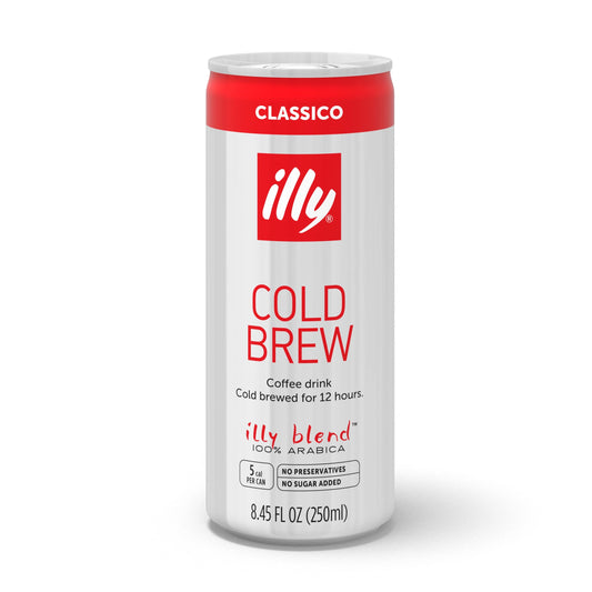 illy Cold Brew Coffee 8.5oz Cans – 12 Pack