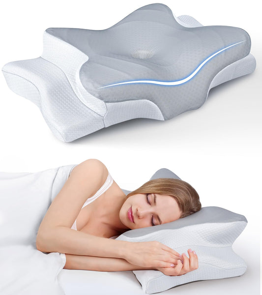 Ultra Cooling Adjustable Memory Foam Cervical Pillow