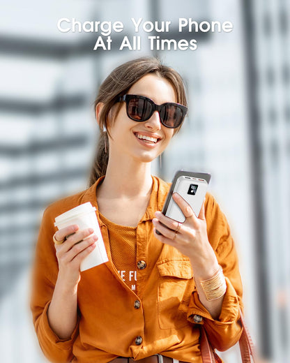 Portable Power Bank 12000mAh with Built-in Cables – Fast Charging