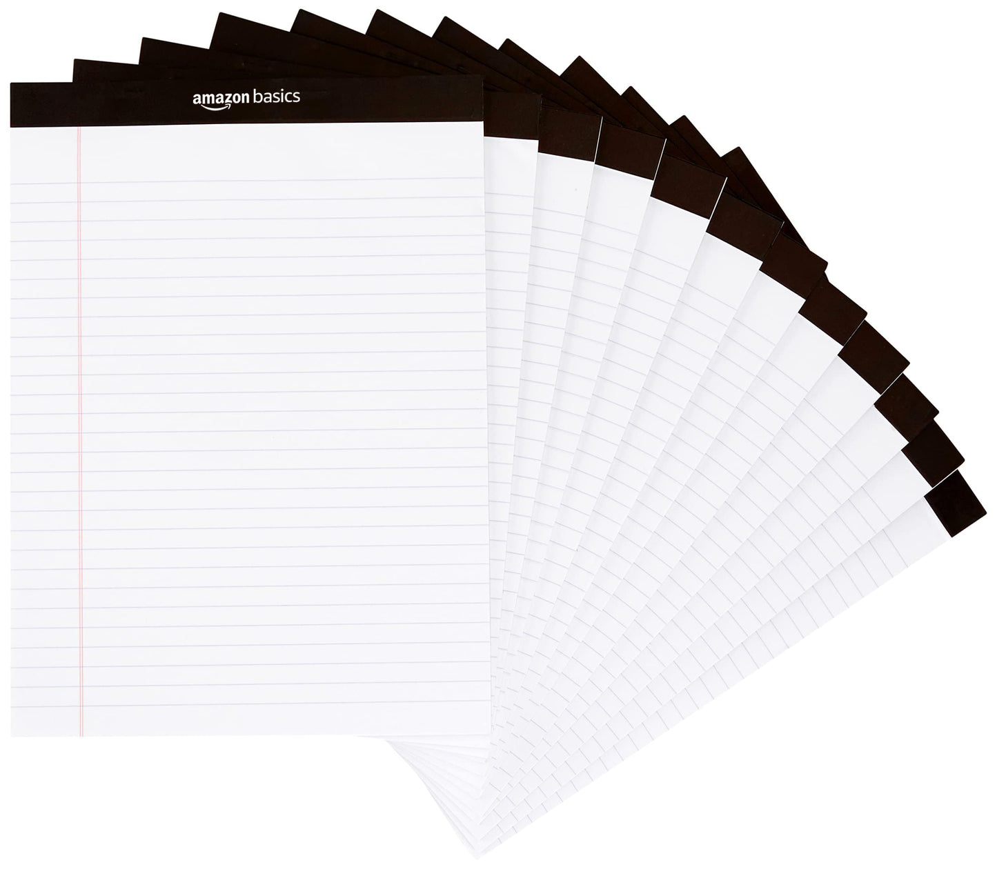 Amazon Basics Wide Ruled Notepads – 12 Pack
