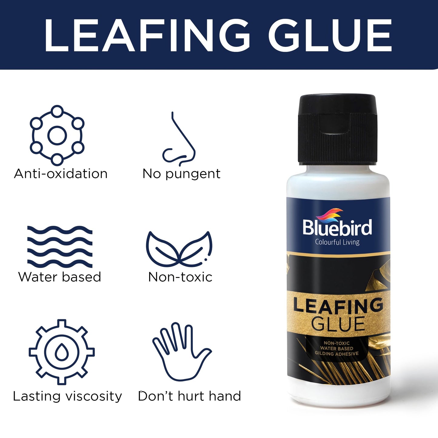 Bluebird Gold Leaf Adhesive – 3.4 fl oz Gilding Glue