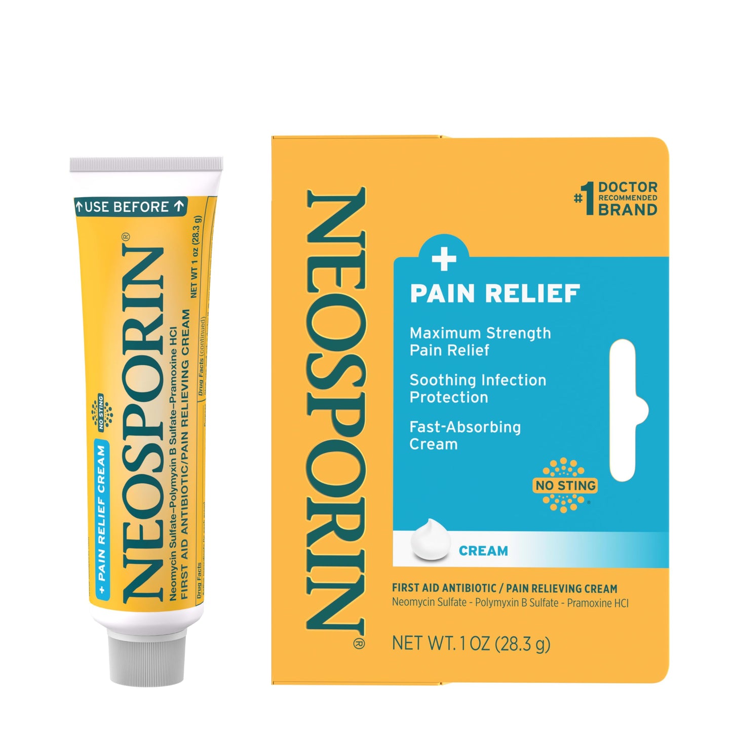 Neosporin + Pain Relief Dual Action Cream – 1 oz