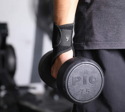 HiRui 2-Pack Adjustable Wrist Compression Brace for Pain Relief – Black