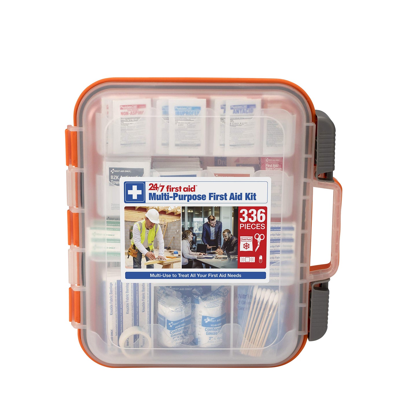 24/7 OSHA 100-Person First Aid Kit – 336 Pieces