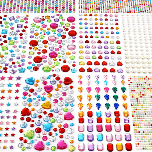MYDBUYSOME 2774pcs Gem Stickers for Crafts