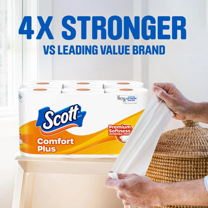 Scott ComfortPlus Toilet Paper 12 Double Rolls – Septic Safe