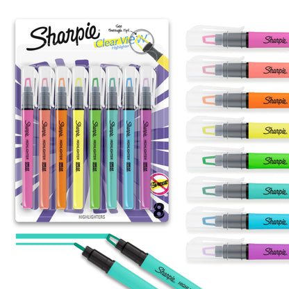 Sharpie Clear View Highlighters – 8 Count