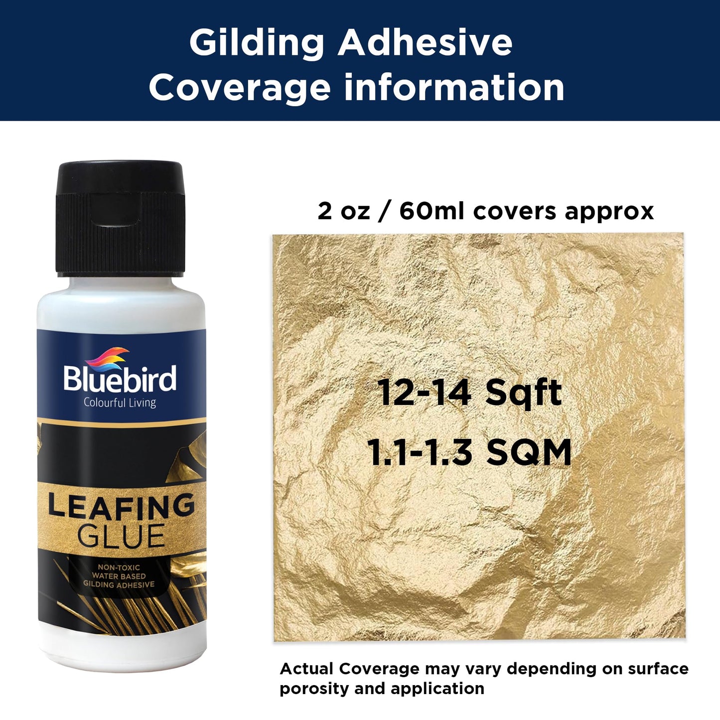 Bluebird Gold Leaf Adhesive – 3.4 fl oz Gilding Glue
