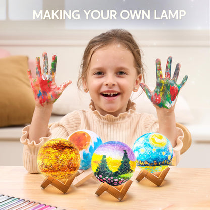 Klever Kits DIY 3D Moon Lamp Painting Kit for Kids