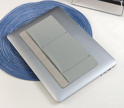 AMOZIFY 3-Pocket Laptop Organizer with Mouse Holder – Gray