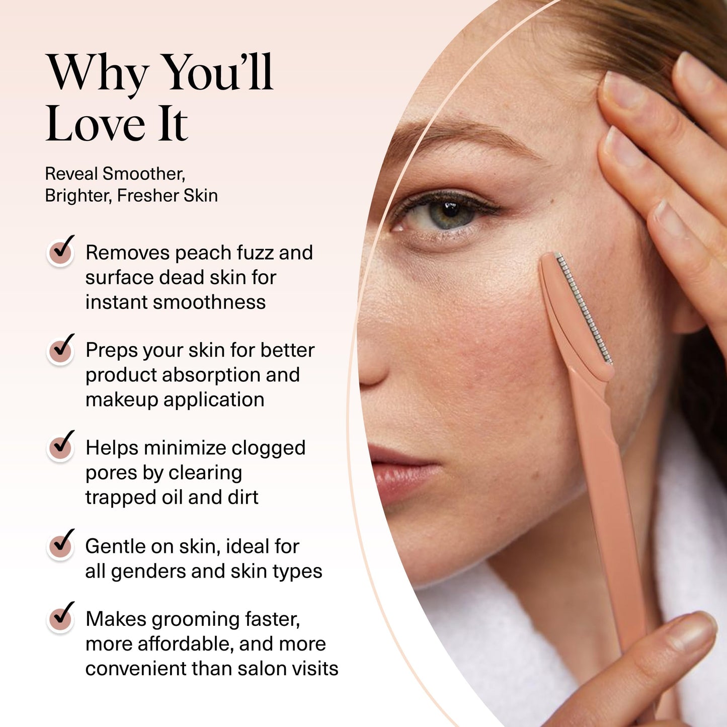 Kitsch Dermaplane Face Razors, 12 Count