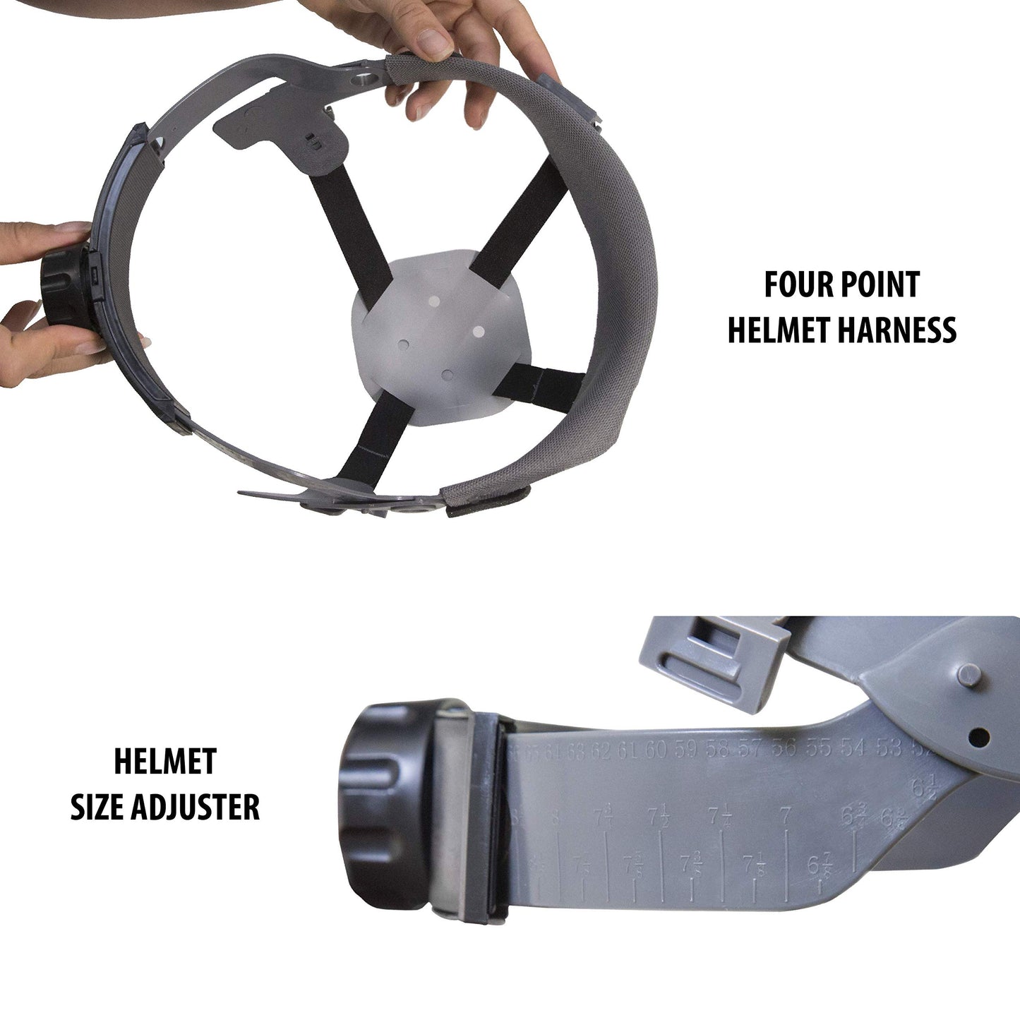 JORESTECH Full Brim Safety Hard Hat with Ratchet Suspension – White