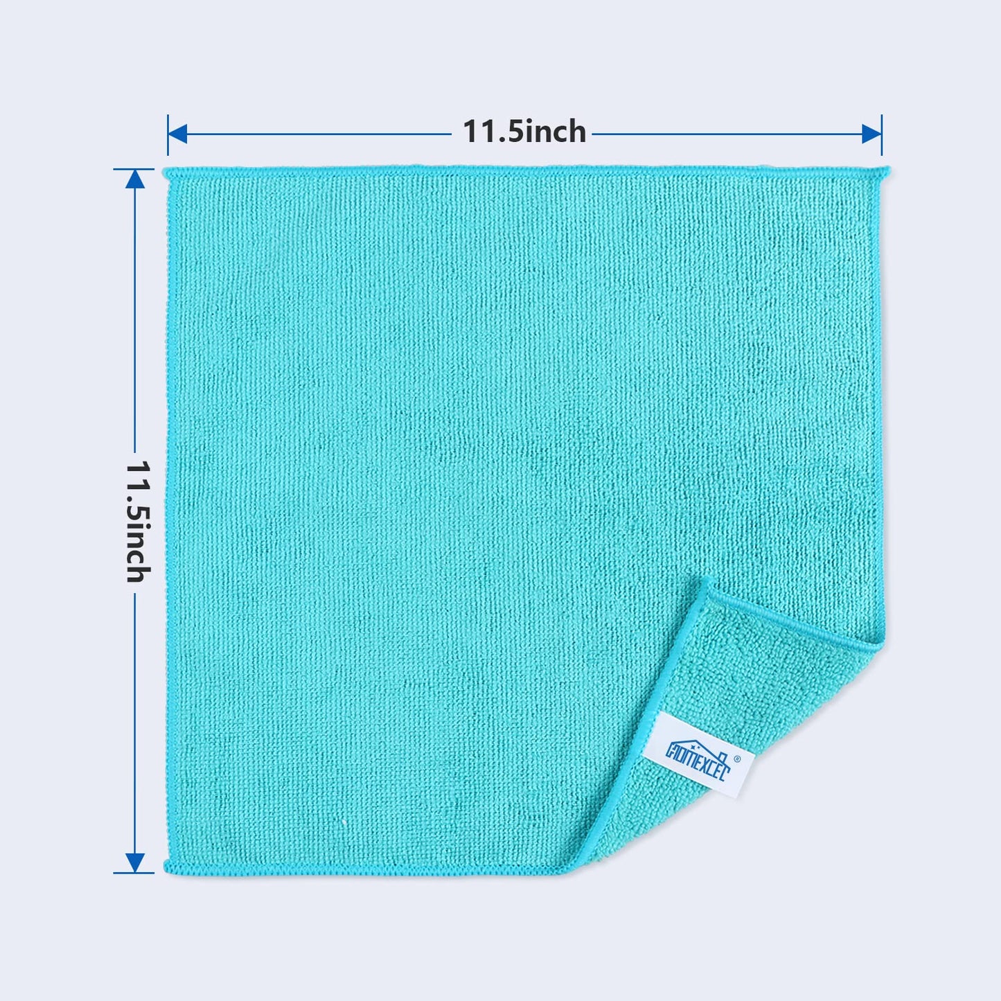 Microfiber Cleaning Cloths, 12 Pack – 4 Colors, Soft & Absorbent Towels