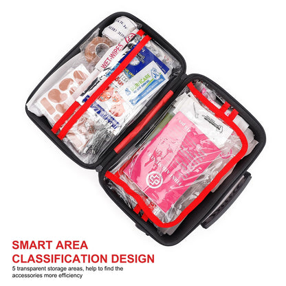 Gevoke 410-Piece Waterproof First Aid Kit – Red