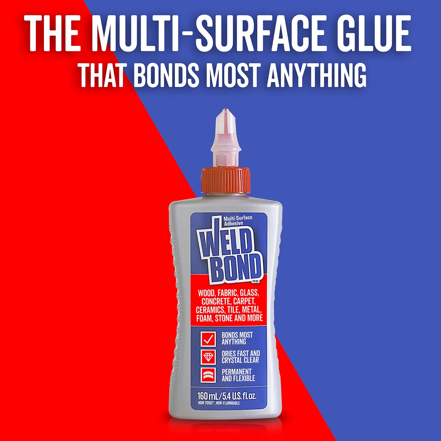 Weldbond All Purpose Glue 5.4oz – Multi-Surface Clear Bond
