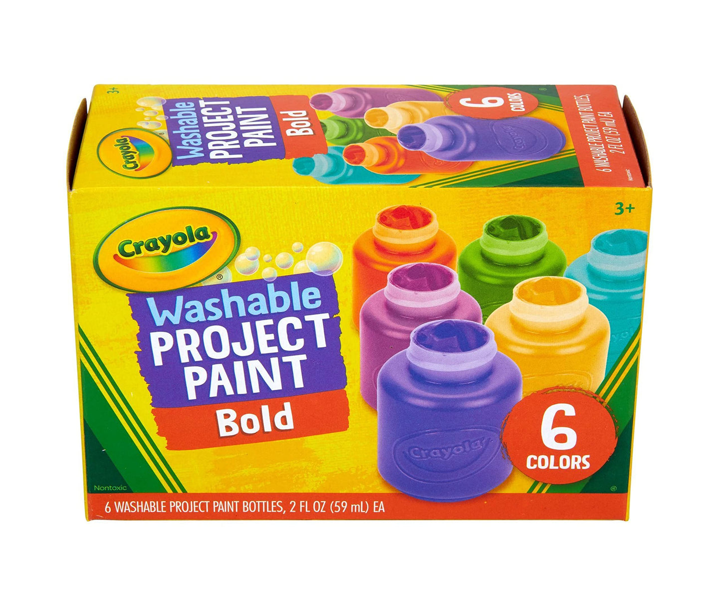 Crayola Washable Kids Paint Set – 6 Colors