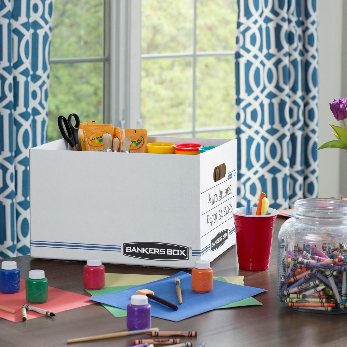 Bankers Box 12-Pack File Storage Boxes with Lids – Letter/Legal