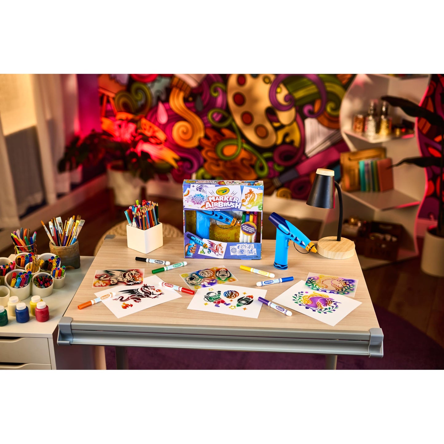 Crayola Marker Airbrush Spray Art Kit for Kids