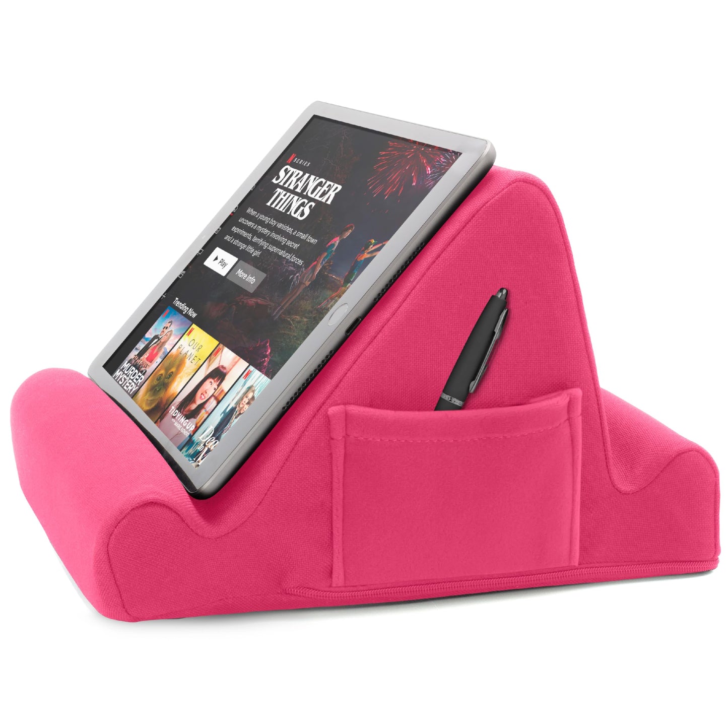 Brookstone Memory Foam Lap Desk Tablet Holder – Pink