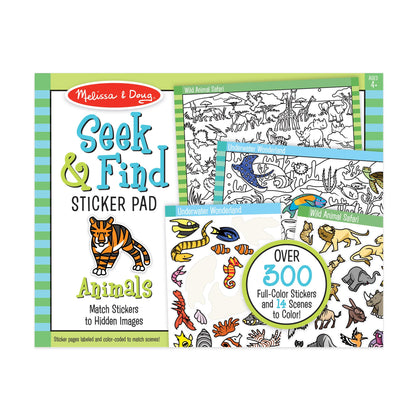 Melissa & Doug Seek & Find Sticker Pad – Animals