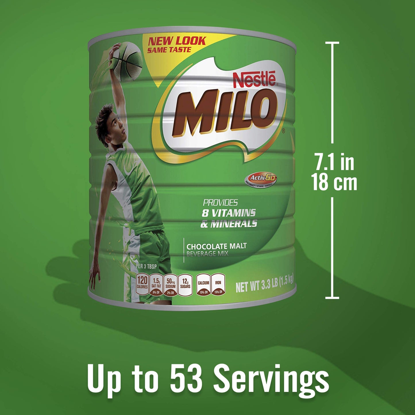 Milo Chocolate Malt Beverage Mix 3.3lb Can