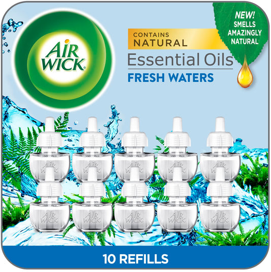 Scented Oil Refills, Fresh Waters – 10 Pack