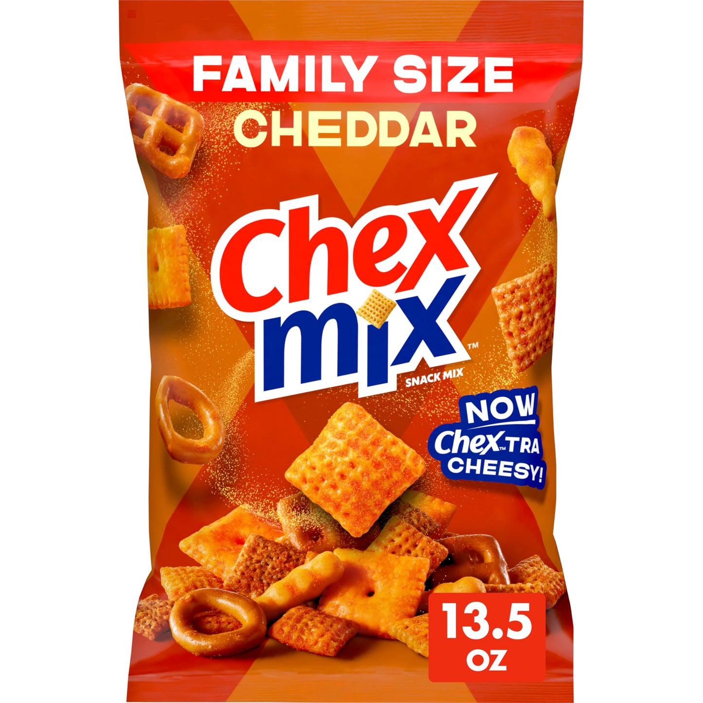 Chex Mix Cheddar Snack Mix Family Size 13.5oz