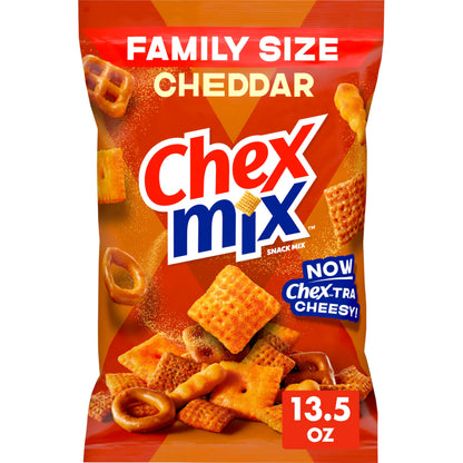 Chex Mix Cheddar Snack Mix Family Size 13.5oz