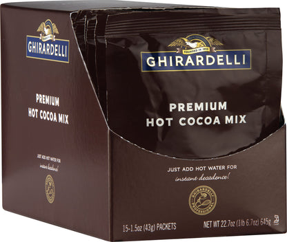 Ghirardelli Premium Cocoa Envelopes, 15 Pack